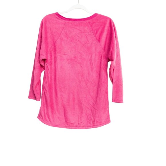 Midnight Carole Hochman Womens Pink Polyester Sweater 3/4 Sleeve Pullover Size S - Picture 2 of 6